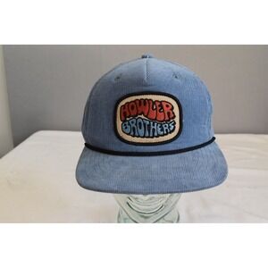 Howler Brothers Corduroy Snapback Hat Blue Rope Patch Logo Adjustable